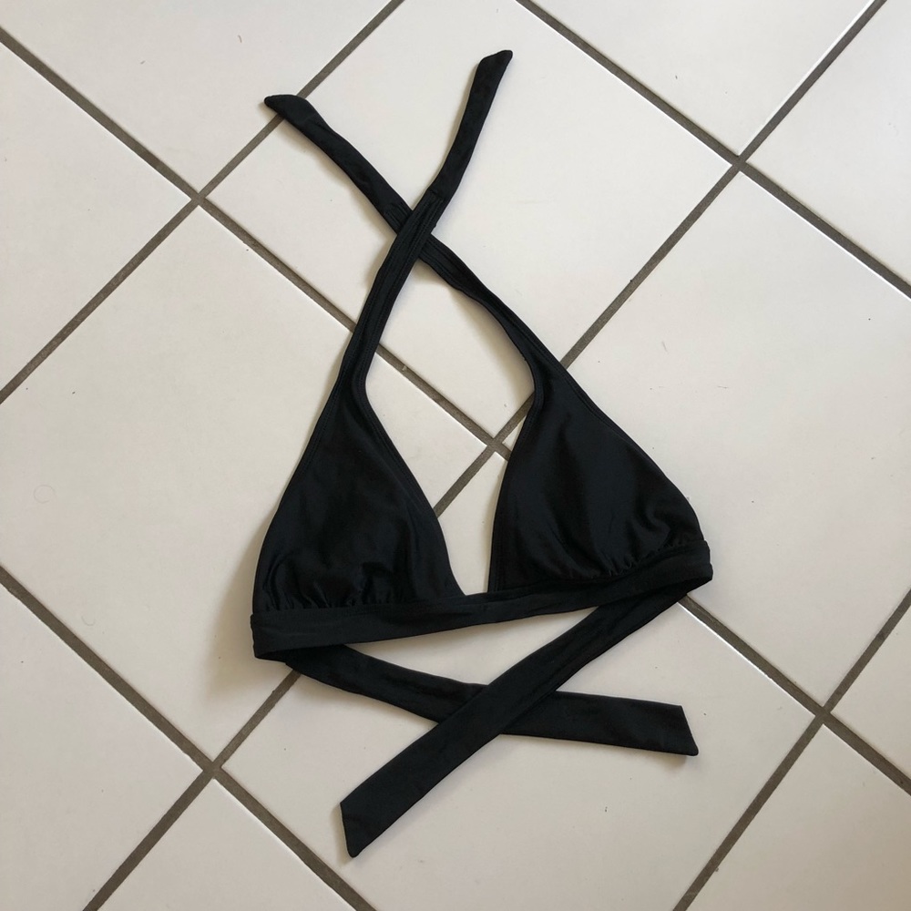 Black Triangle Bikini Top